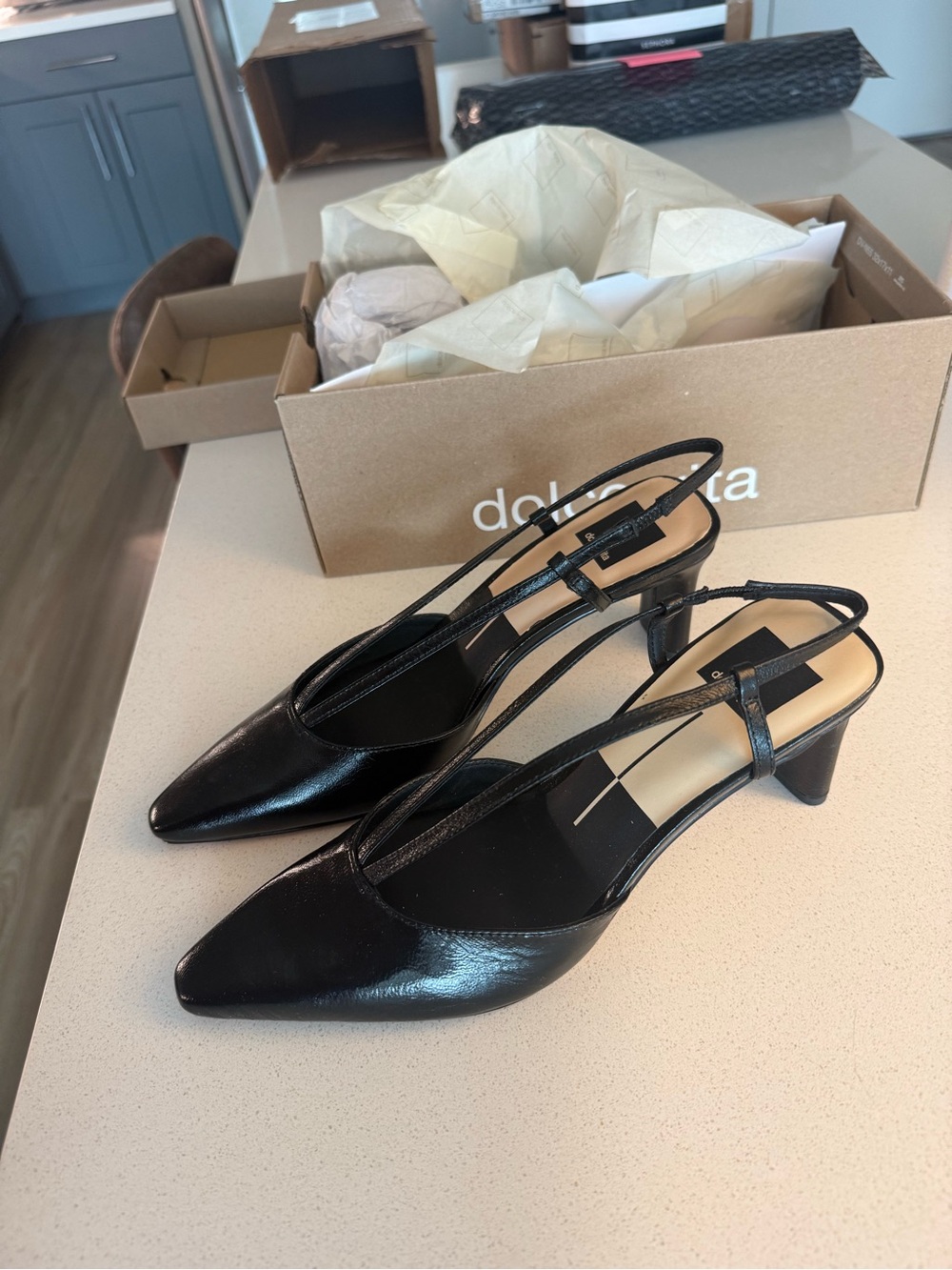 Dolce Vita Ginay Heels Black Leather